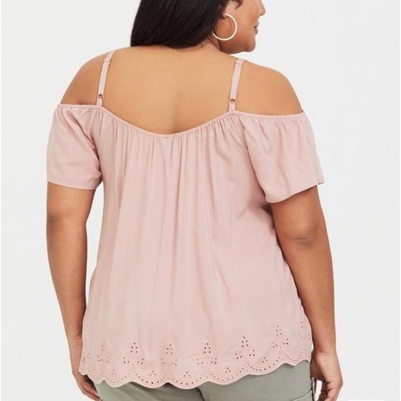 Torrid Challis Cold Shoulder Top - Picture 9 of 10